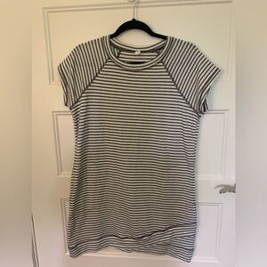 Cute, comfortable black and white dress